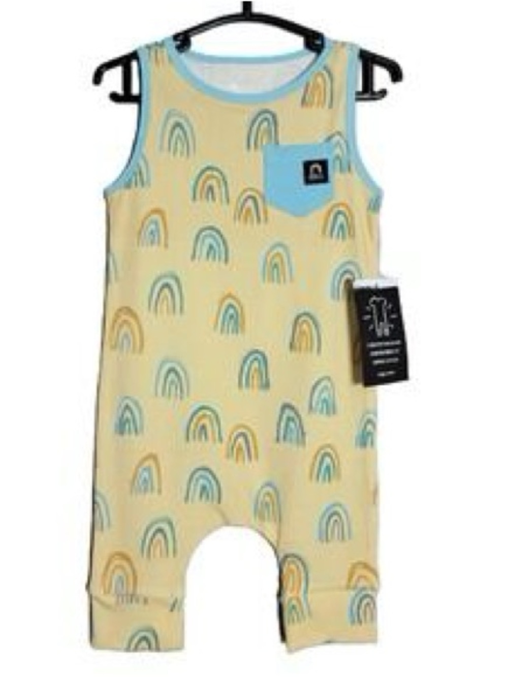 🌈✨ Rags to Raches Sleeveless Rainbow Romper – Size 12/18 Months | NWT ✨🌈